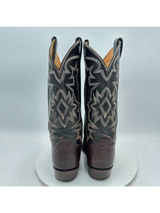 Tony Lama 70s Men Size 8.5D Brown Exotic Genuine Lizard Cowboy Western Boot main image 6